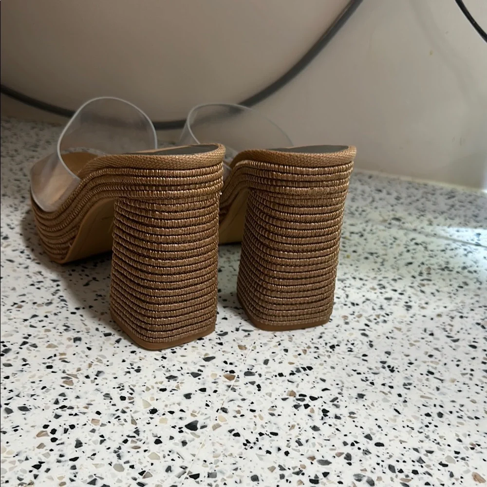 Dolce vita Clear Strap Platform Heels - Picture 3 of 4